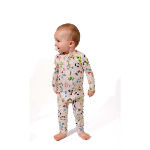 Spacey Doodles Convertible Footie