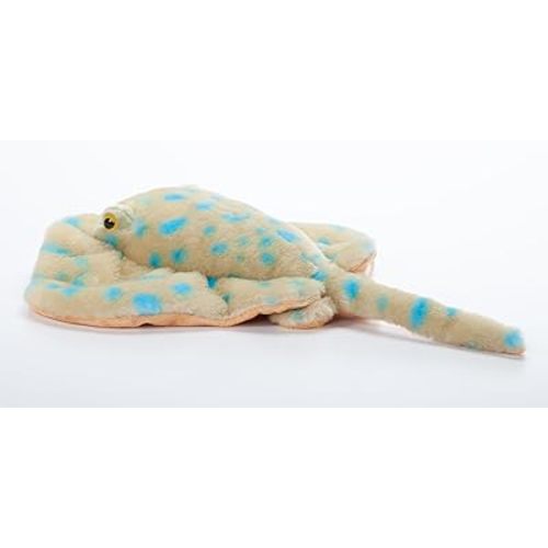 The Petting Zoo Blue Spotted Ray Stuffed Animal Plushie, Gifts for Kids, Wild Onez Ocean Animals, Stingray Plush Toy 15 inches from Tip of Tail to Head