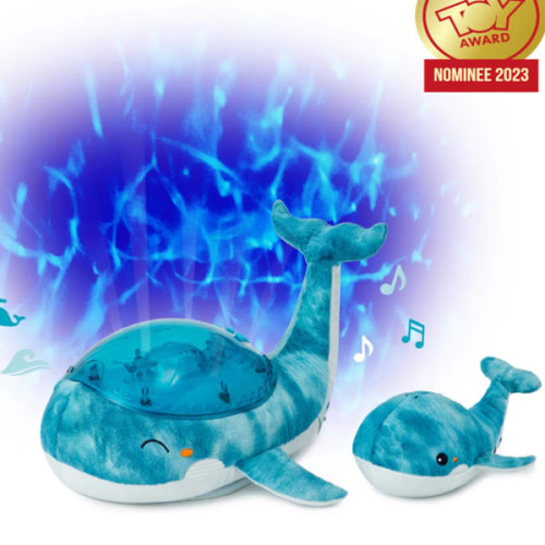 Tranquil Whale Blue | Projector Nightlight with White Noise Soothing Sounds – cloud.b