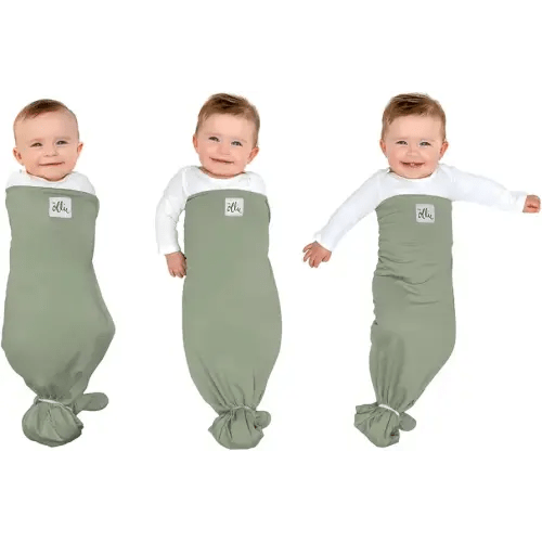 The Ollie Swaddle – Adjustable Baby Swaddle for Newborns | Pediatrician-Approved for Safe Sleep | Easy Closure | Arms-Out | Lightweight, Machine-Washable | Easy Diaper Access