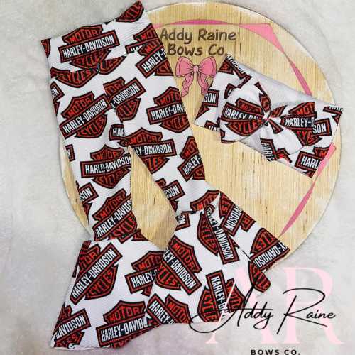 Harley David Bell Bottoms and Bow