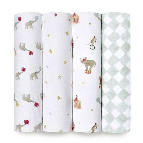 aden + anais essentials 4-pk Cotton Muslin Swaddles
