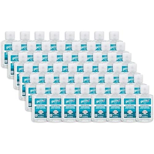 Germ-X Original Hand Sanitizer, Kids Hand Sanitizer, Non-Drying Moisturizing Gel with Vitamin E, Instant and No Rinse Formula, Bulk Mini Travel Size for On-The-Go, 2 Fl Oz (Pack of 48)