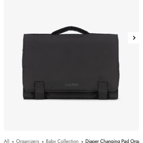 Diaper Changing Pad Organizer - BLACK