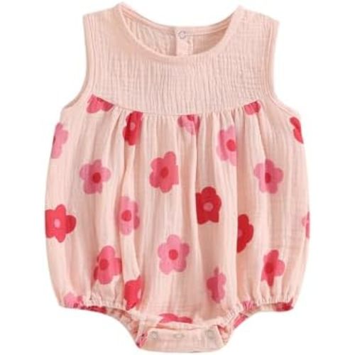 BemeyourBBs Newborn Baby Girl Summer Clothes Sleeveless Bubble Romper Jumpsuit Top Infant Clothing Cute Baby Girl Outfits
