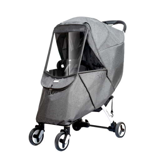 Sunveno Windproof Waterproof All-Weather Stroller Sun Shade, Gray