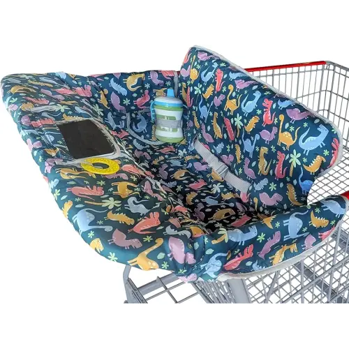 Suessie Shopping Cart Cover and High Chair Cover, Dinosaurs