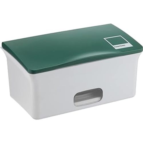 Ubbi Baby Wipes Dispenser, Baby Wipes Case, Baby Wipes Holder with Weighted Plate, Keeps Wipes Fresh and Non-Slip Rubber Feet, Pantone Green