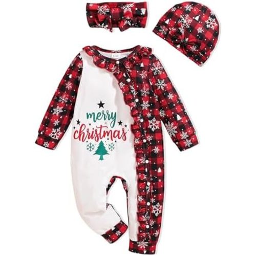 Newborn Baby Girl Clothes Infant Floral Print One-Piece Romper+Jumpsuit+Bodysuit+Hat+Headband