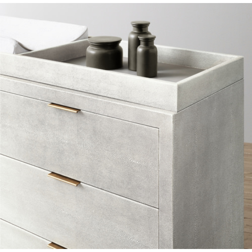 Clio Shagreen Wide Dresser Topper