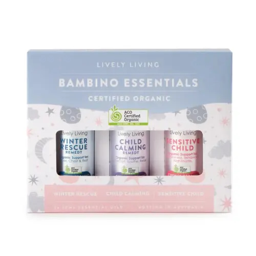 Lively Living Bambino Organic Essential Oil Trio | Baby Bunting AU
