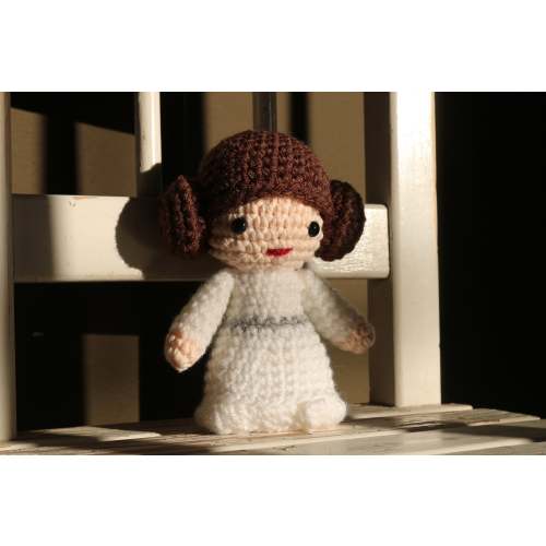 Star Wars Princess Leia Amigurumi,  hand crocheted