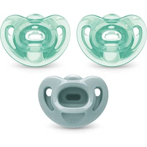 NUK Comfy Orthodontic Pacifiers, 0-6 Months, 3 Pack