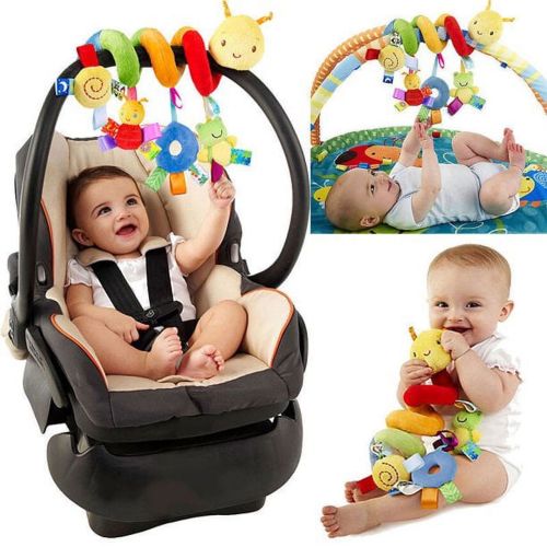 Activity Spiral Stroller Cradle Hanging Rattle Baby Newborn Gift Cot Toy Kids Soft Plush Musical