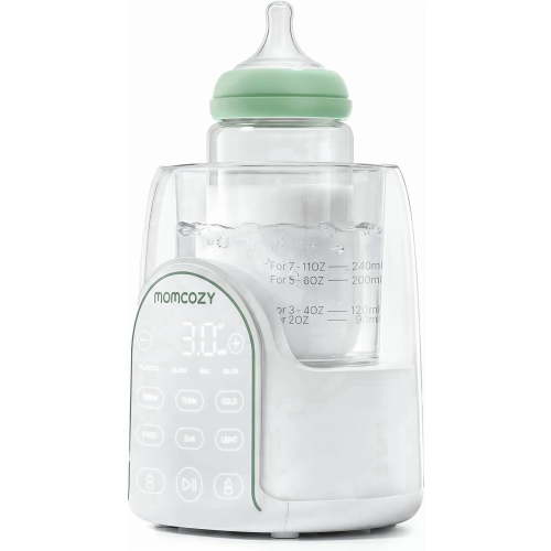 Momcozy NightPro Bottle Warmer for Baby Breast Milk, Built-in Night Light, BPA-Free Tritan, Fullest Nutrients Preserved with Fast & Even Water Bath Warm, Newborn Breastfeeding Essentials Gift for Mom