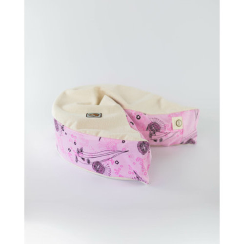 organic nesting pillow in strawberry fields