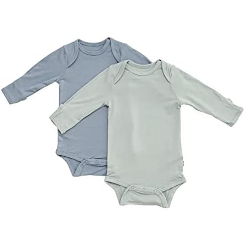 KYTE BABY Rayon made from Bamboo Long Sleeve Baby Bodysuits, 2-Pack