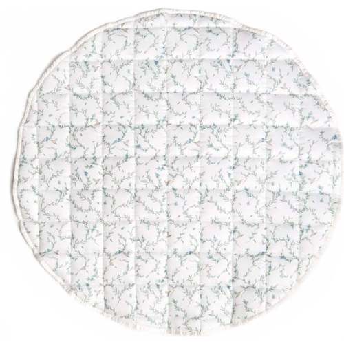 Secret Garden Print Round Play Mat, Ivory - Gooselings | Maisonette