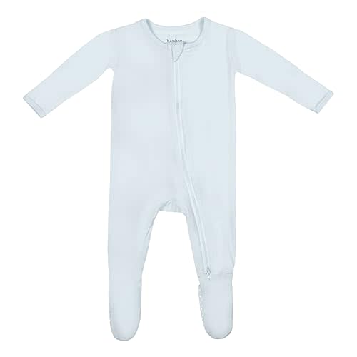 Soft Baby Bamboo Viscose Footie Pajamas, Zipper Closure, 0-24 Months