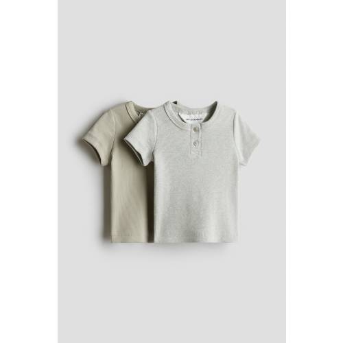 2-PACK COTTON HENLEY SHIRTS