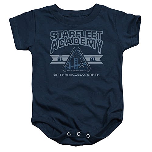 Star Trek Boys' Starfleet Academy Earth Bodysuit Navy