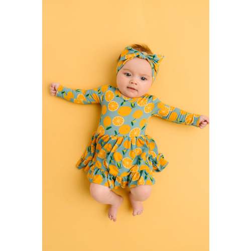Orange Breeze Bodysuit Bamboo Dress