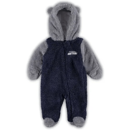 Outerstuff Newborn & Infant NFL Game Nap Teddy Fleece Bunting Full-Zip Sleeper