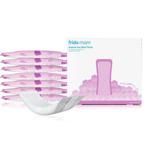 Frida Mom 2-in-1 Postpartum Pads, Absorbent Perineal Ice Maxi Pads, Instant Cold Therapy Packs and Maternity Pad in One