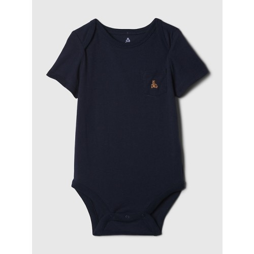 Baby Mix & Match Pocket Bodysuit in blue, size: 0-3 M