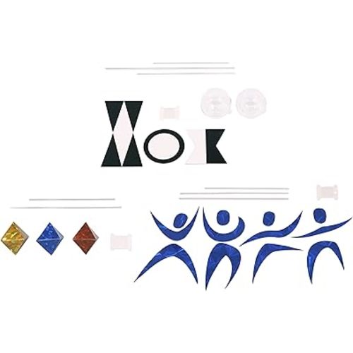 Montessori Visual Mobiles DIY Set Munari with 2 Glass Balls Dancers Octahedron