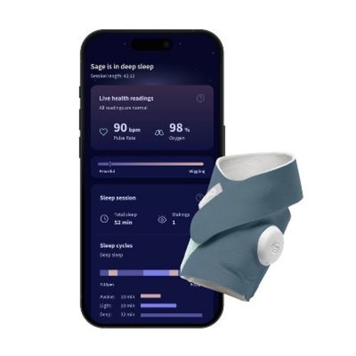 Owlet Dream Sock - FDA-Cleared Smart Baby Monitor with Live Health Readings and Notifications