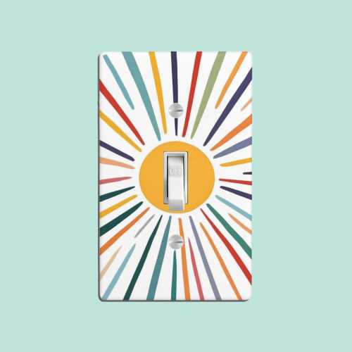 Sun Playroom Light Switch Cover