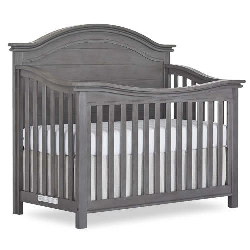 Evolur Belmar Curve 5-in-1 Convertible Crib — buybuy BABY in Weathered White
