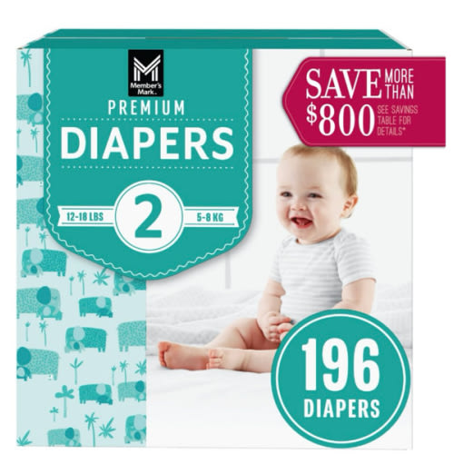 Member's Mark Premium Baby Diapers, Sizes: Newborn - 7 - Sam's Club