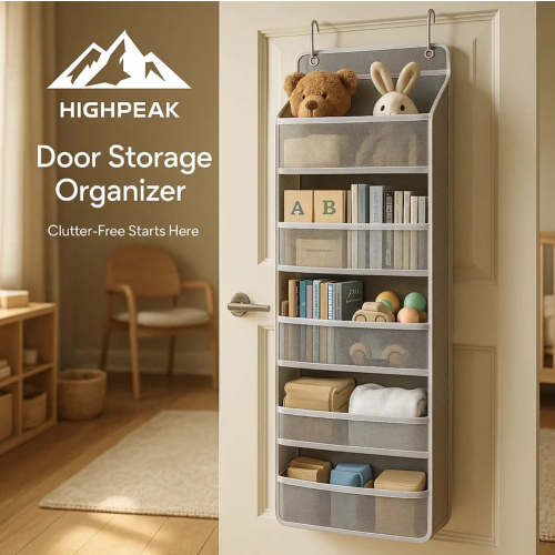 Over The Door Storage Organizer | Grey