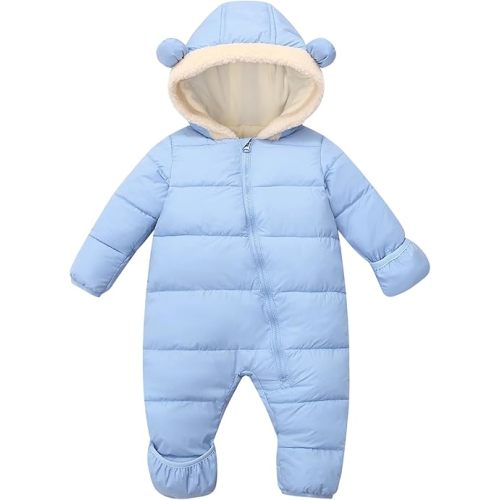 BFUSTYLE Baby Snowsuit 0-24 Months Winter Clothes Infant Boy Girl Puffer Jacket Newborn One Piece Coat with Hooded