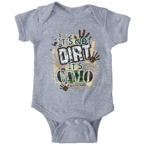 Bass Pro Shops It&#039;s Not Dirt It&#039;s Camo Short-Sleeve Bodysuit for Babies