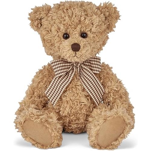 Bearington Collection Theodore The Brown Teddy Bear Plush, 17 Inch Bear Stuffed Animal