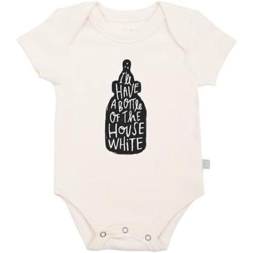 Finn + Emma Organic Cotton Graphic Baby Onesie - Gender Neutral Bodysuits for Babies 0-12 Months in Multiple Sizes and Styles