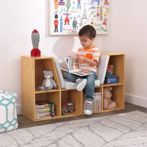 KidKraft Bookcase with Reading Nook, 6 Shelves & Reviews | Wayfair