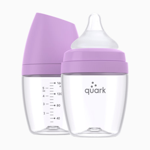 BuubiBottle Hybrid Baby Bottles (2 pack) - Purple