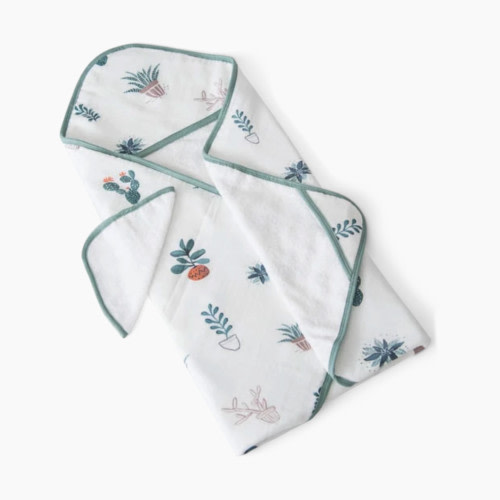 Little Unicorn Cotton Muslin Hooded Towel & Washcloth Set - Prickle Pots