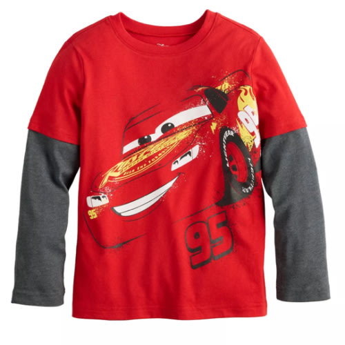Disney / Pixar's Cars Lightning McQueen Boys 4-12 Long Sleeve Skater T-Shirt by Jumping Beans®