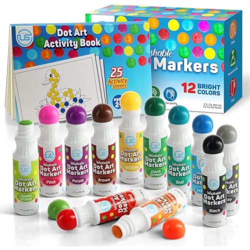 POSUCESS Peanut Crayons for Kids, 24 Colors Washable Toddler Crayons,  Non-Toxic Baby Crayons for ages 2-4, 1-3, 4-8, Coloring Art Supplies, Gift  for