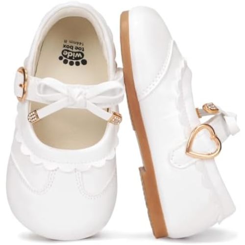 Toddler Girl Mary Jane Shoes Classic Lightweight Bow Flats