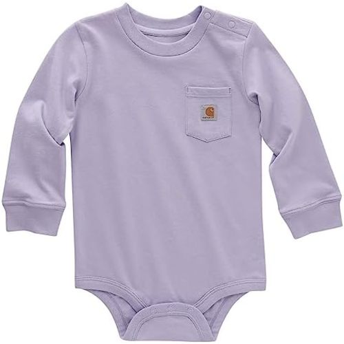Carhartt Unisex Baby Long-Sleeve Pocket Bodysuit