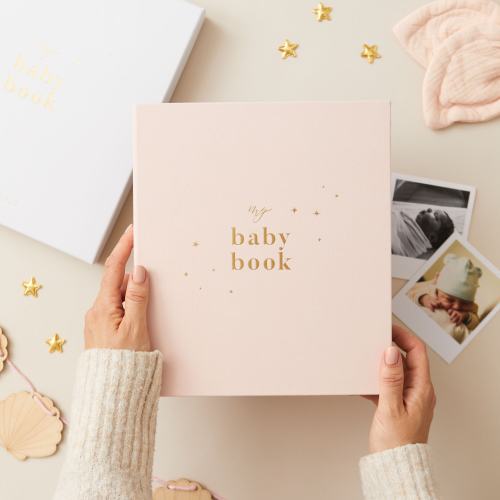 My Baby Book, Baby Memory Book - Blush - baby record book, folder, record book, journal for newborn, gift for new parents, mum-to-be