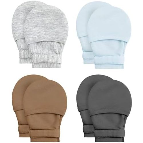 Yoofoss Baby Mittens 0-6 Months Newborn Mittens No Scratch Baby Gloves for Infant Boys and Girls, Adjustable Soft Breathable