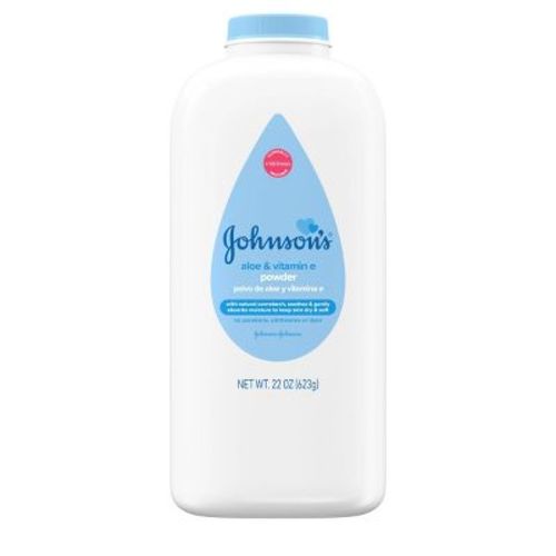 Johnson's Naturally Derived Cornstarch Baby Powder, Aloe & Vitamin E For Delicate Skin - 22oz