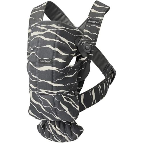 BabyBjörn Baby Carrier Mini, Cotton, Anthracite/Landscape Print